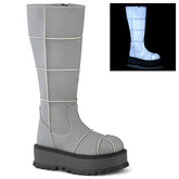 demonia-slacker-230-gray-reflective-vegan-leather
